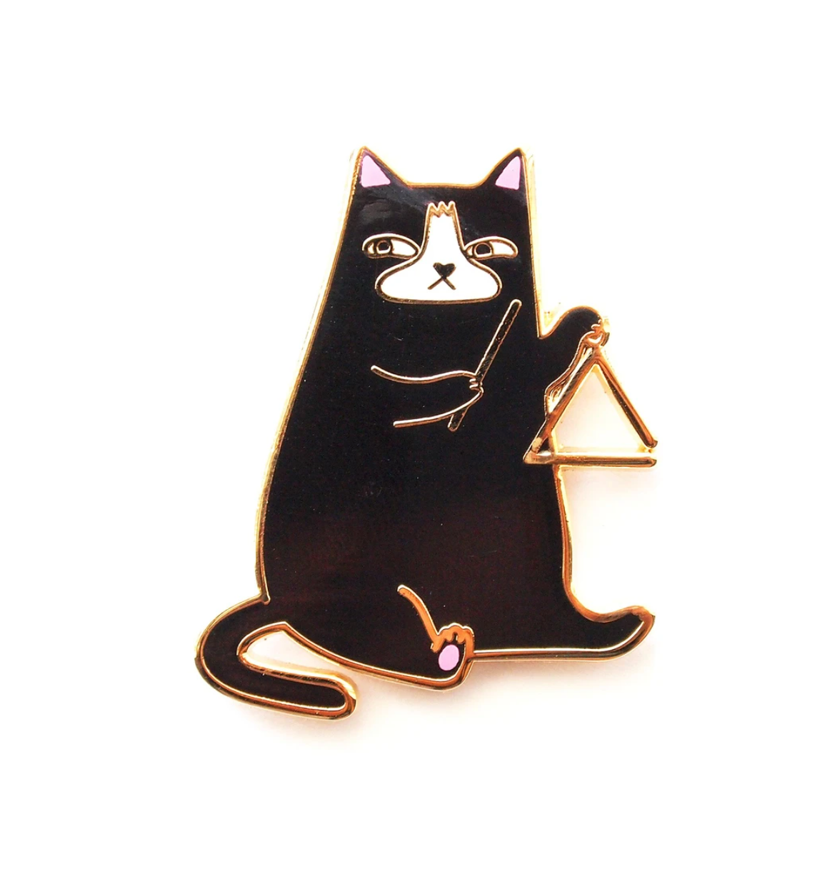 Enamel Pin - Triangle Cat