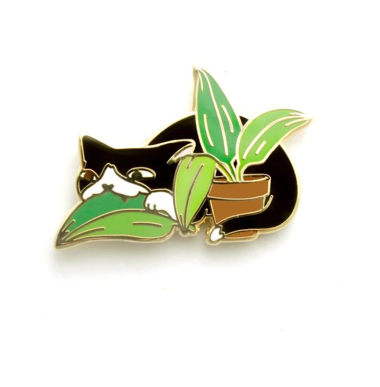 Enamel Pin - Plant Menace Cat