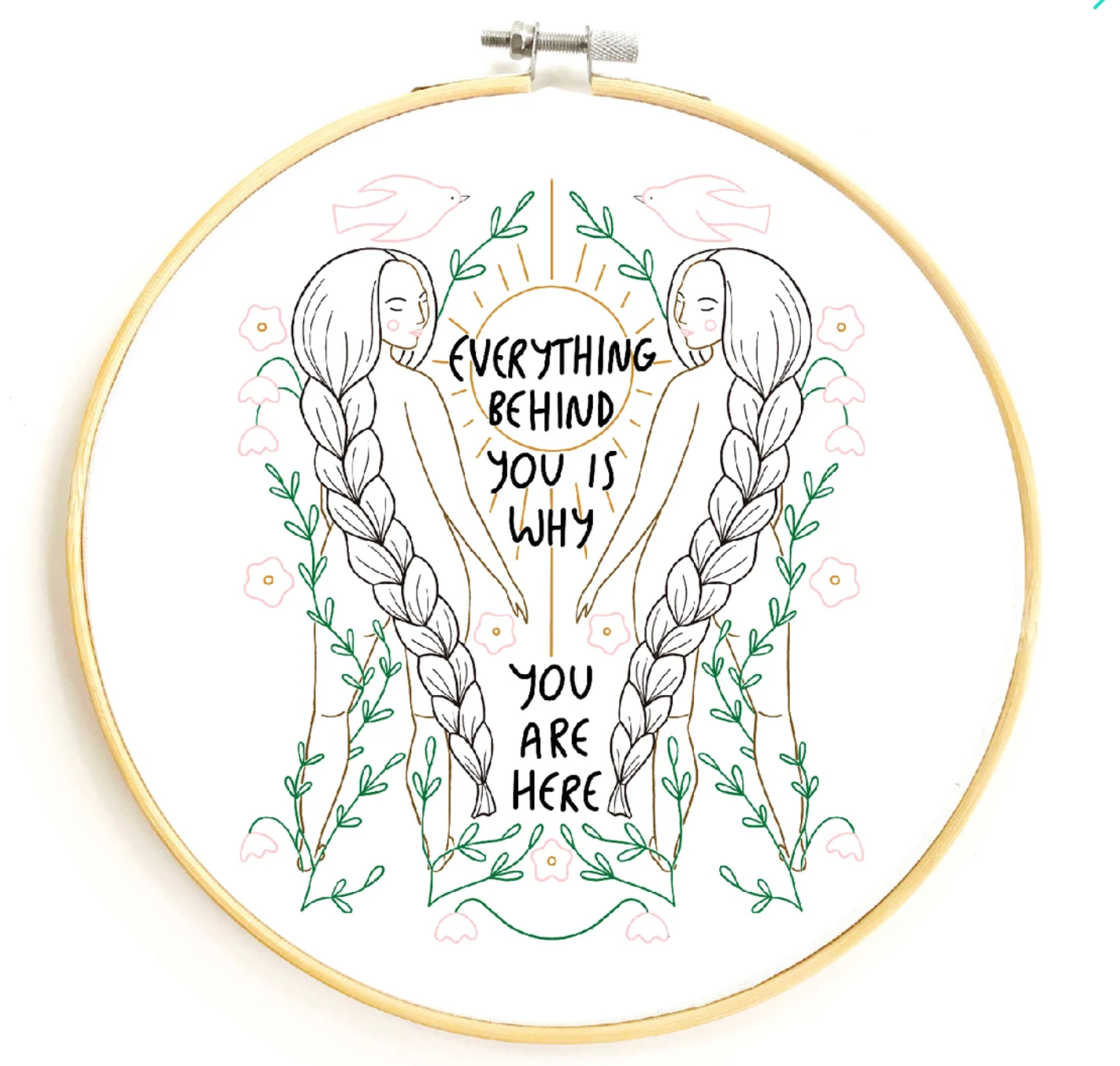 Embroidery Kit - Everything Behind You