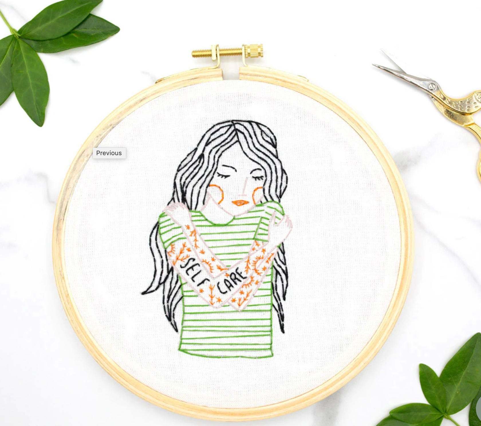 Embroidery Kit - Self Care
