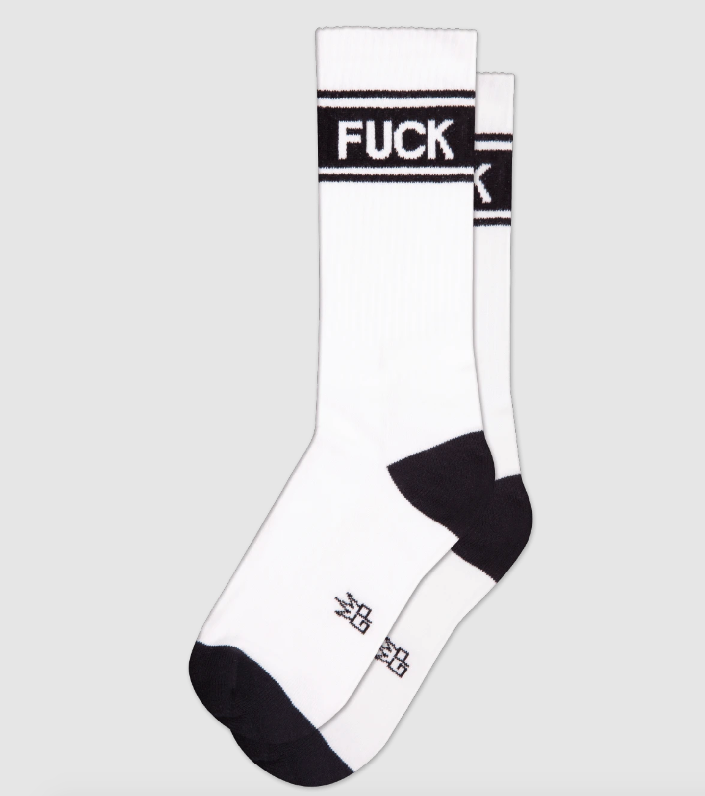 Sock - Unisex Gym: Fuck - Black & White - Monster