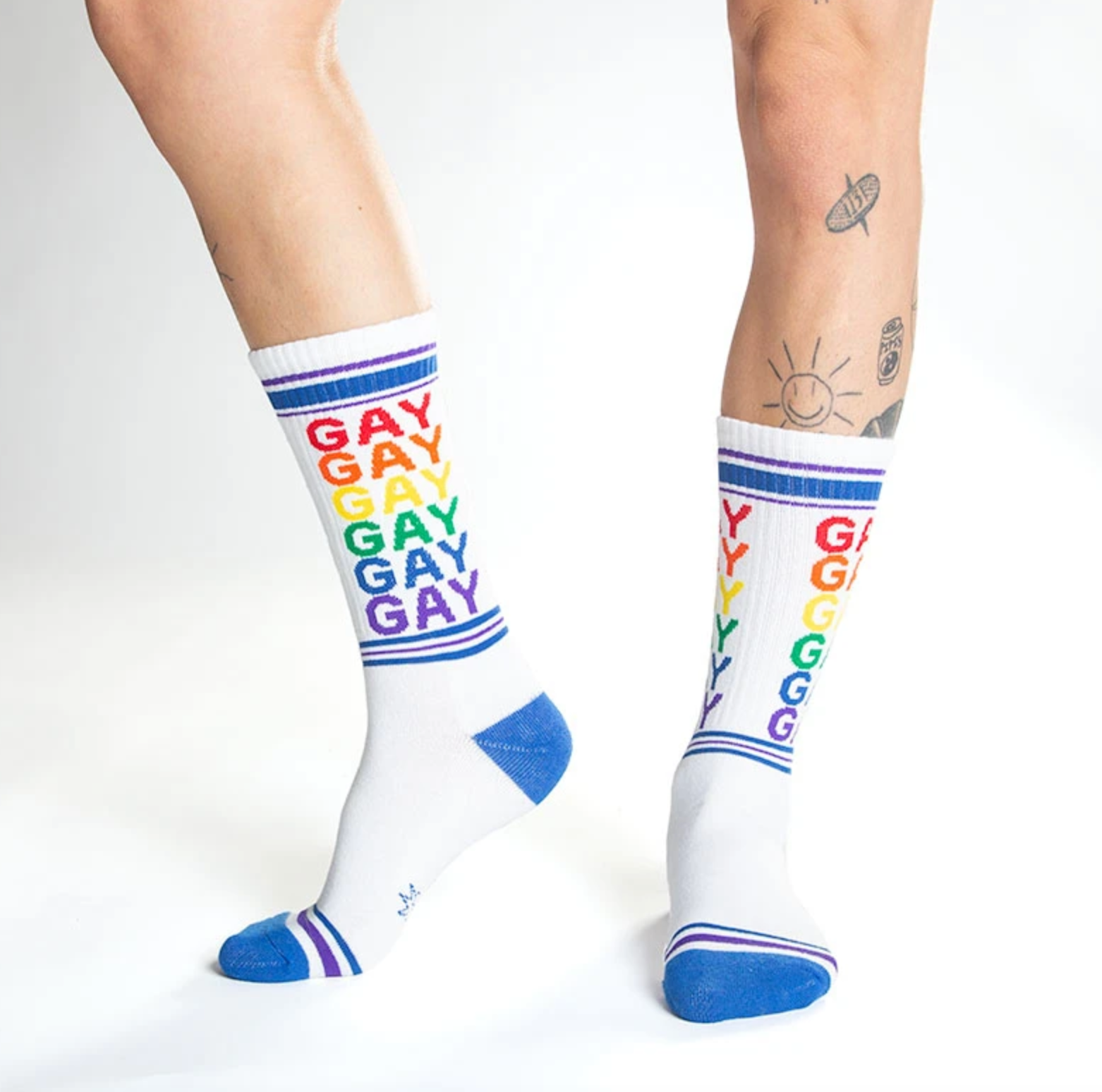 Sock - Unisex Gym: Gay - Rainbow