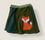 Youth Skirt - Applique Fox - Greens