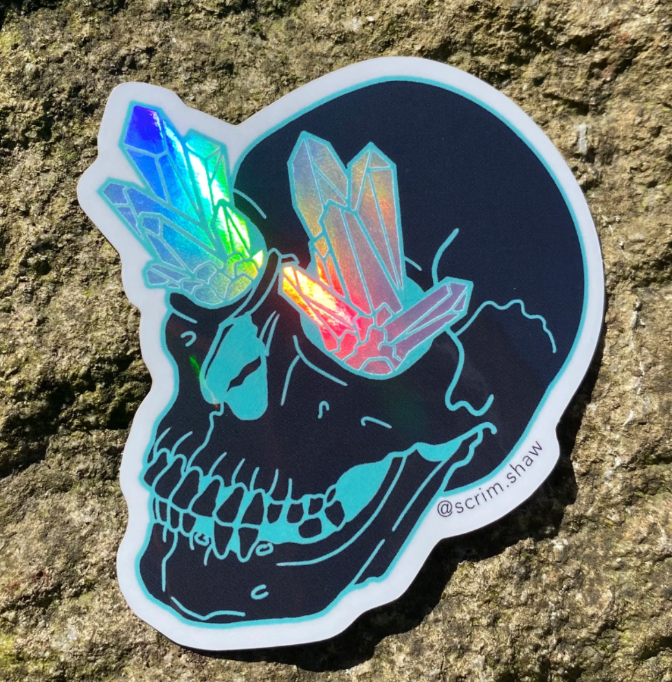 Sticker - Crystal Vision Skull
