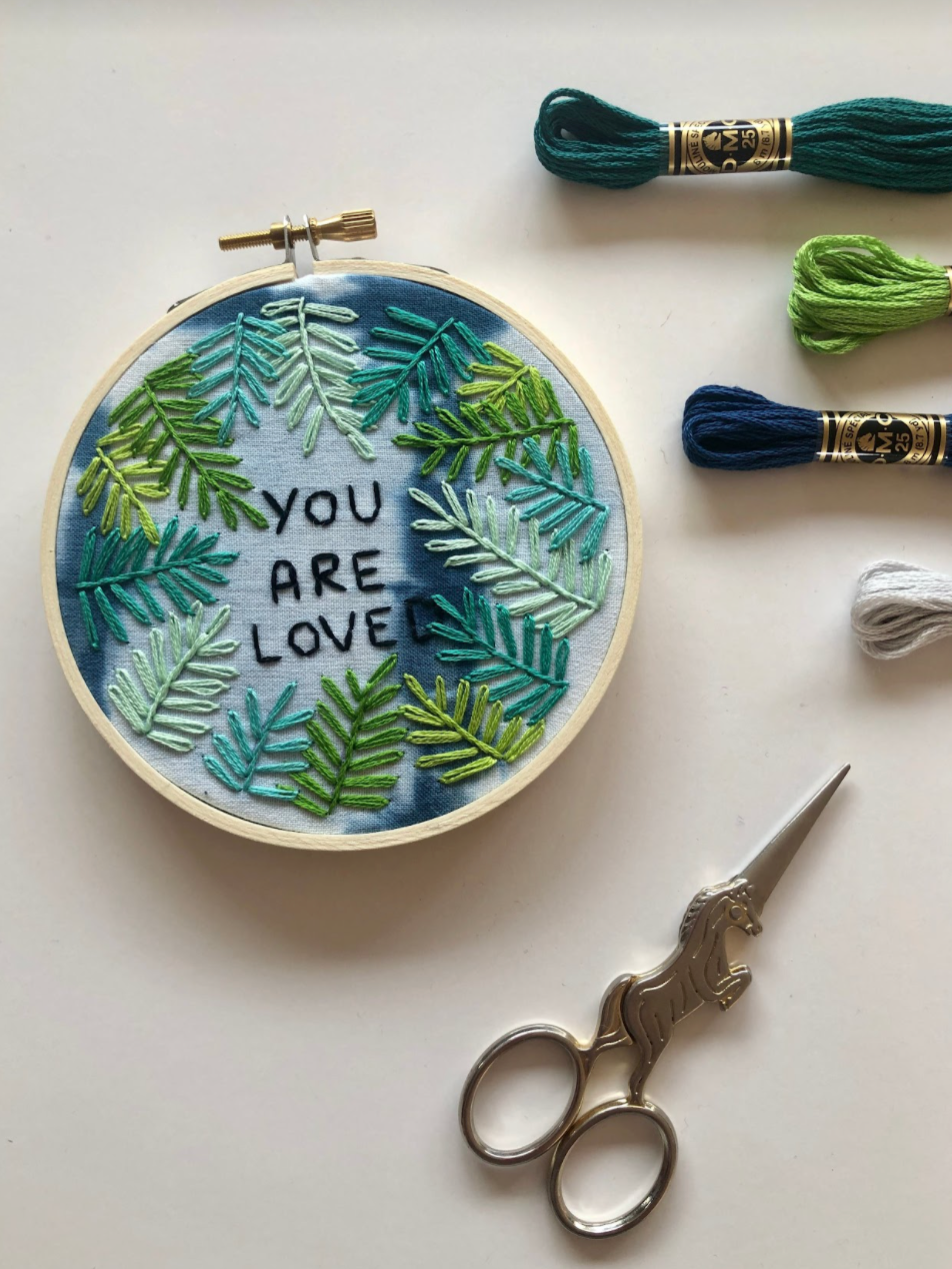 EMBROIDERY CLASS: Positive Plants