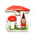 Sticker - Gnome Mushroom