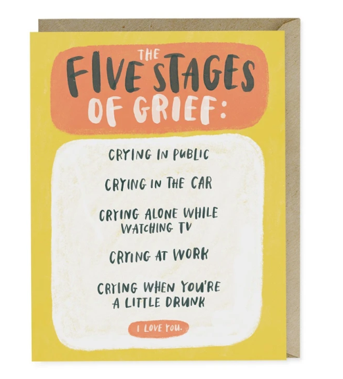 Card - Five Stages of Grieving