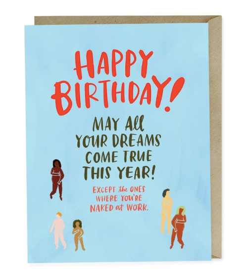 Card - Naked At Work Birthday