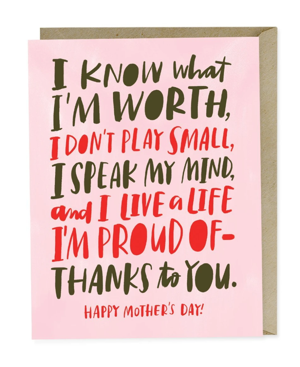 Card - Know My Worth - Mother&#39;s Day
