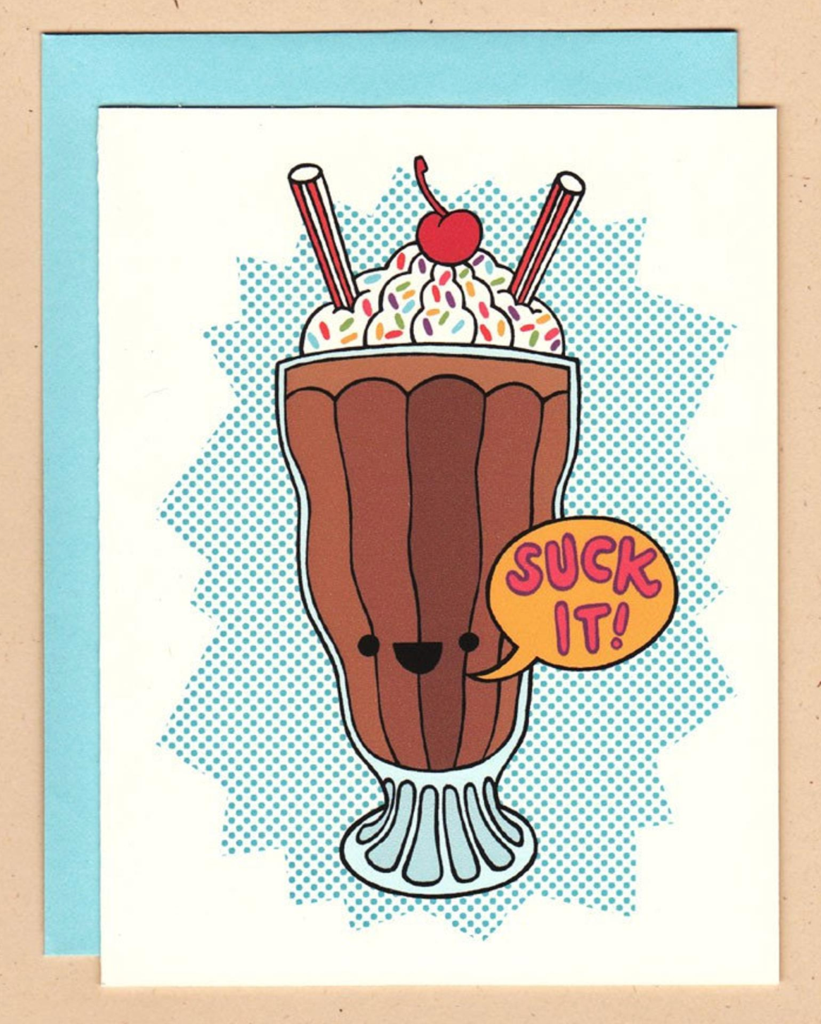 Card - Suck It Milkshake Card