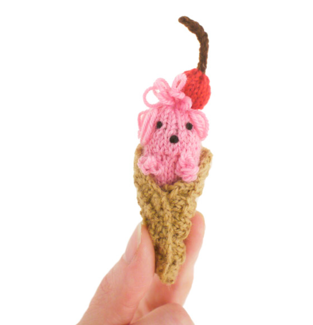 DIY - Knitting Kit - Doggie Ice Cream