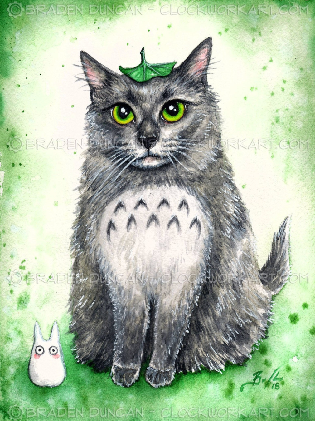 Card - Totoro Kitten