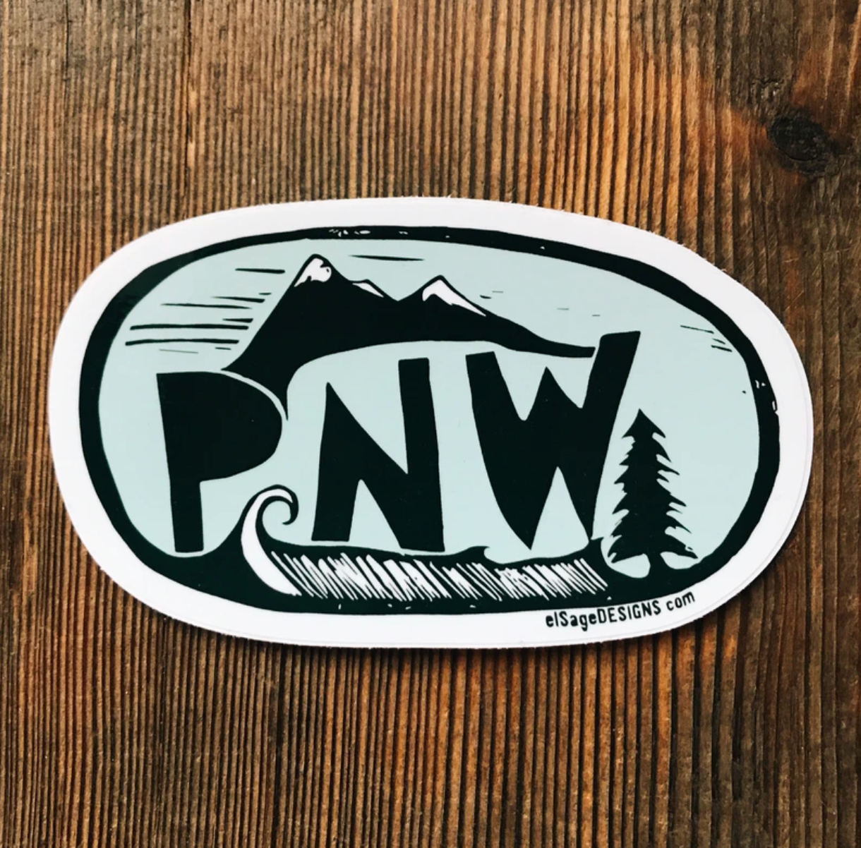 Sticker - PNW Oval Shape