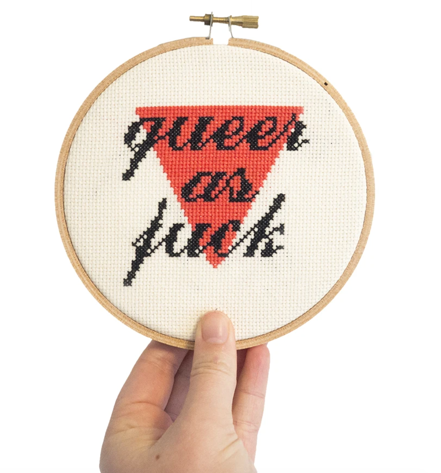 Cross Stitch Kit: Queer As Fuck - Cream