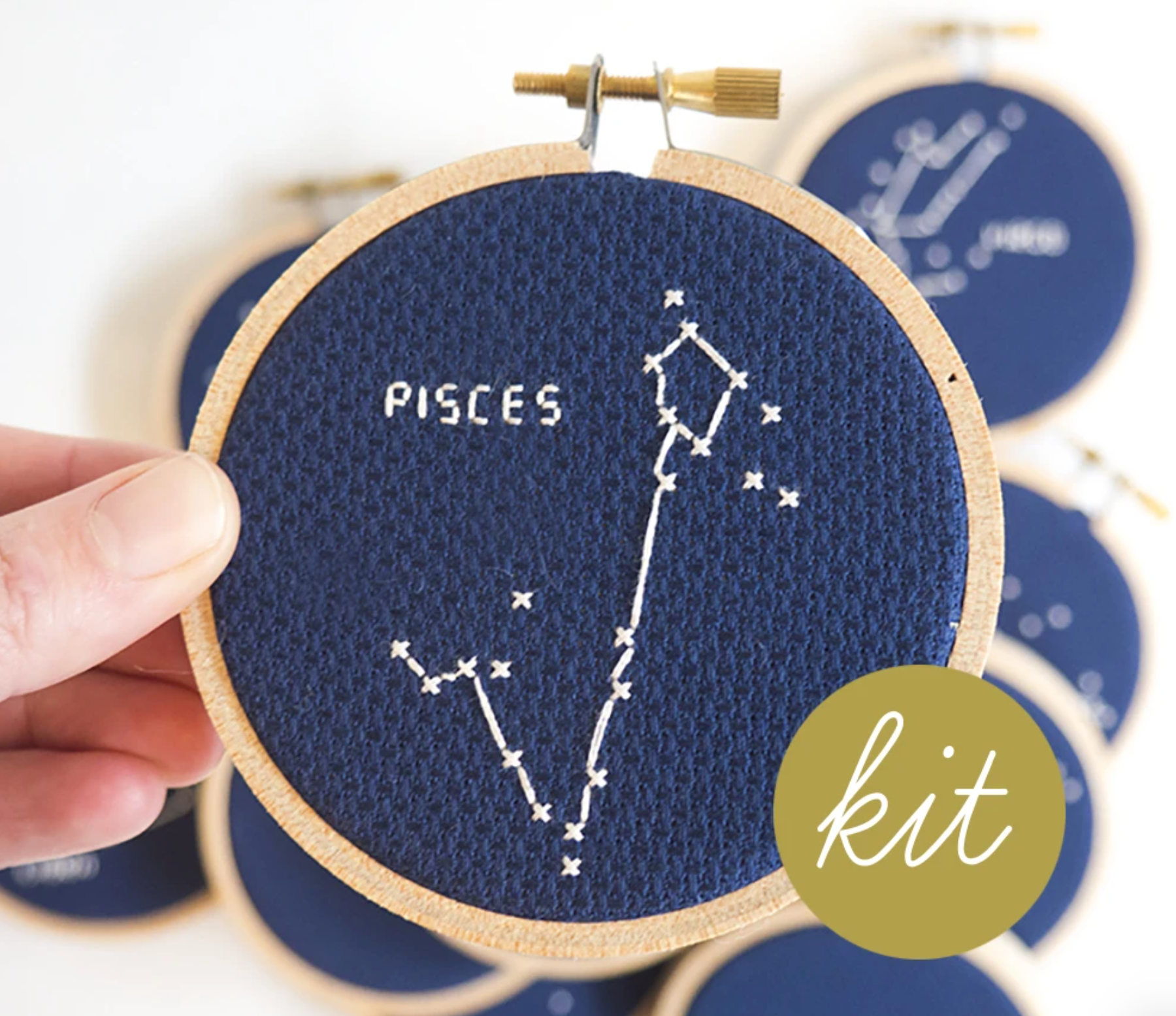 Cross Stitch Kit: Zodiac Pisces