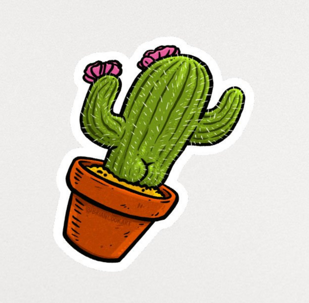 Sticker - Cactus Butt - Monster