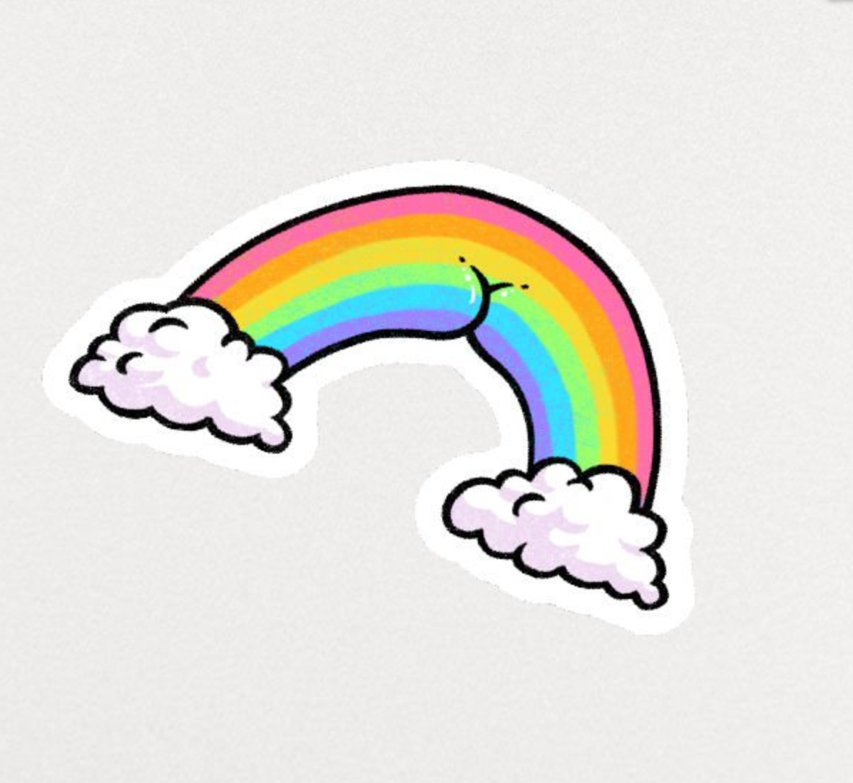 Sticker - Rainbow Butt