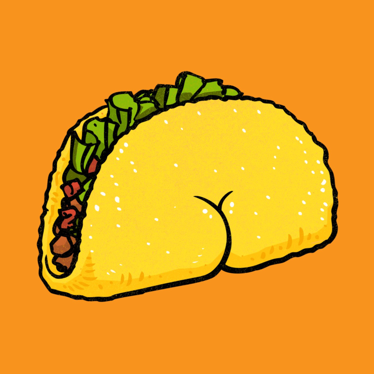 Sticker - Taco Butt