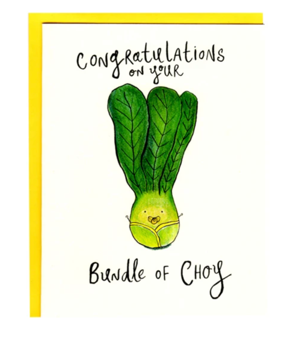 Card - Congratulations On Your Bundle Of Choy