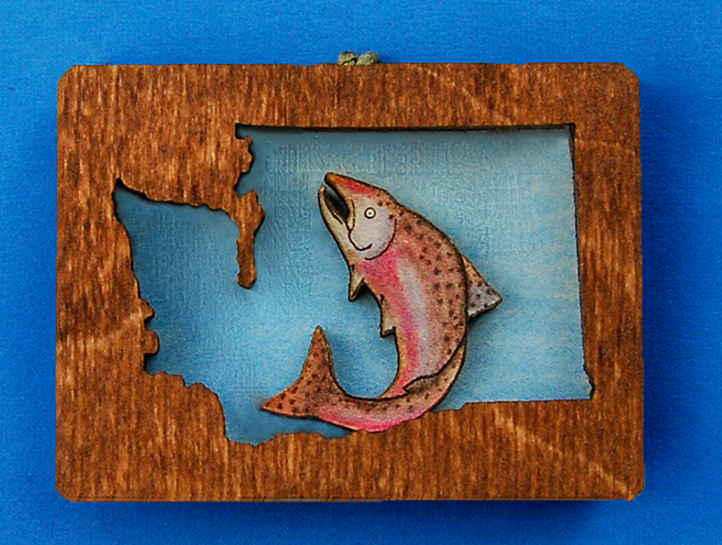 Magnet - Washington Salmon