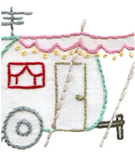 Craft Supply - Embroidery Pattern - Camp Out