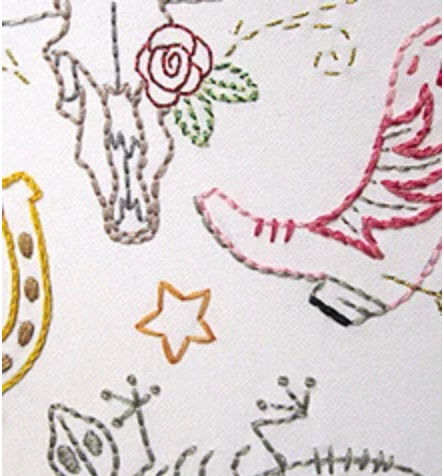 Craft Supply - Embroidery Pattern - Country Cool
