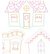 Craft Supply - Embroidery Pattern - Dream Homes