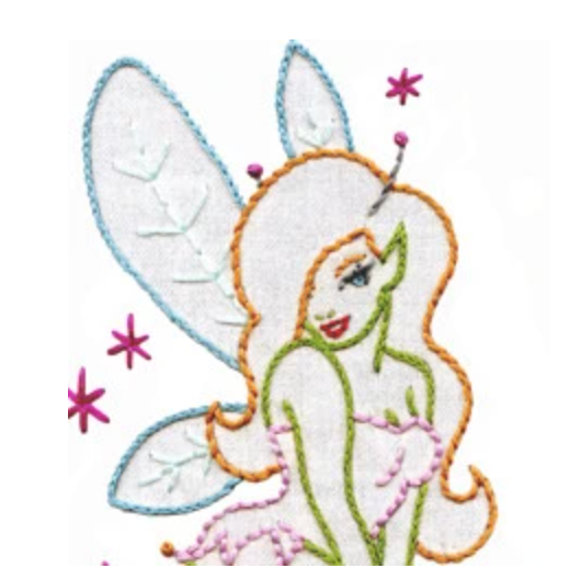 Craft Supply - Embroidery Pattern - Gnomes &amp; Fairies