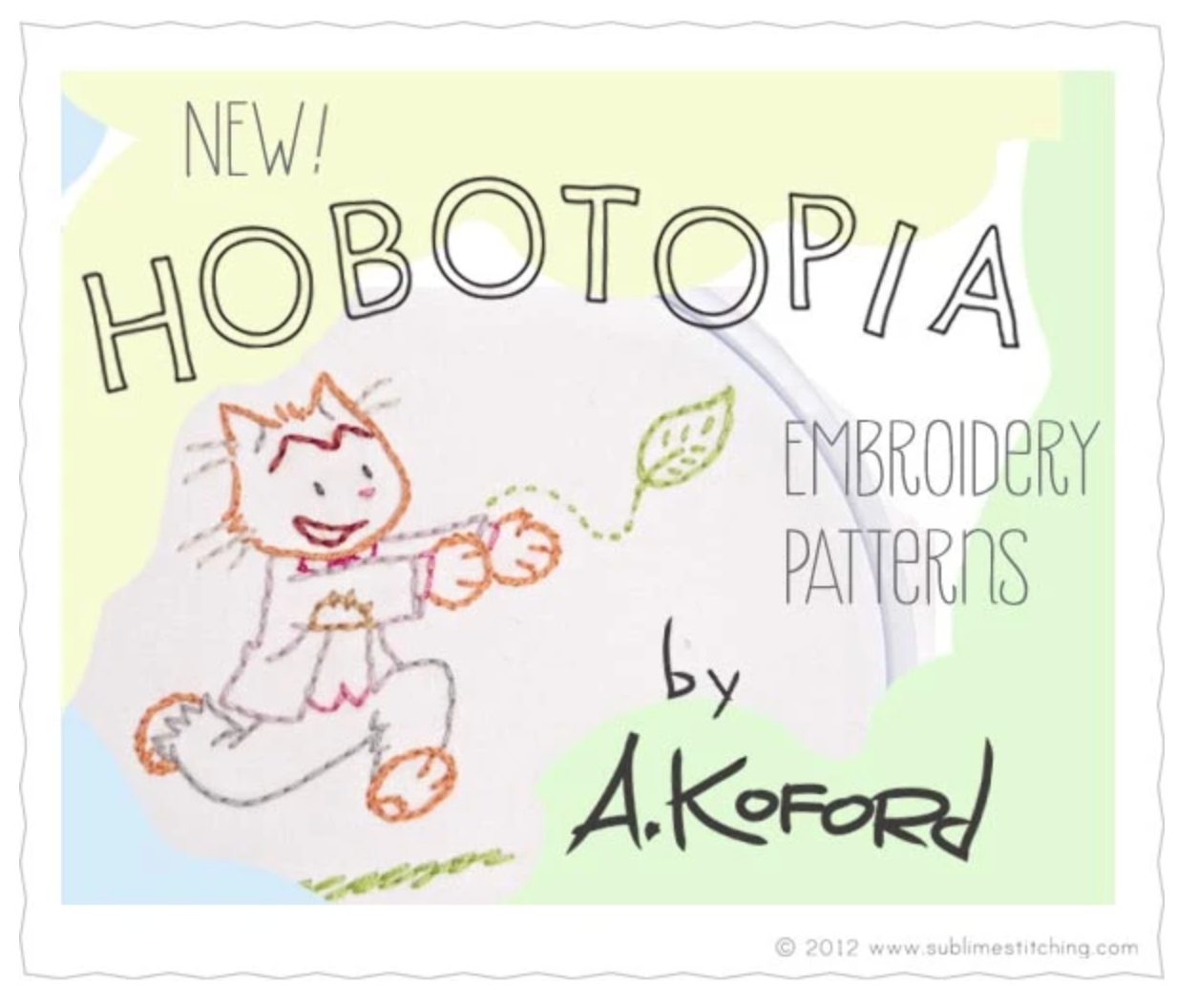 Craft Supply - Embroidery Pattern - Hobo-topia