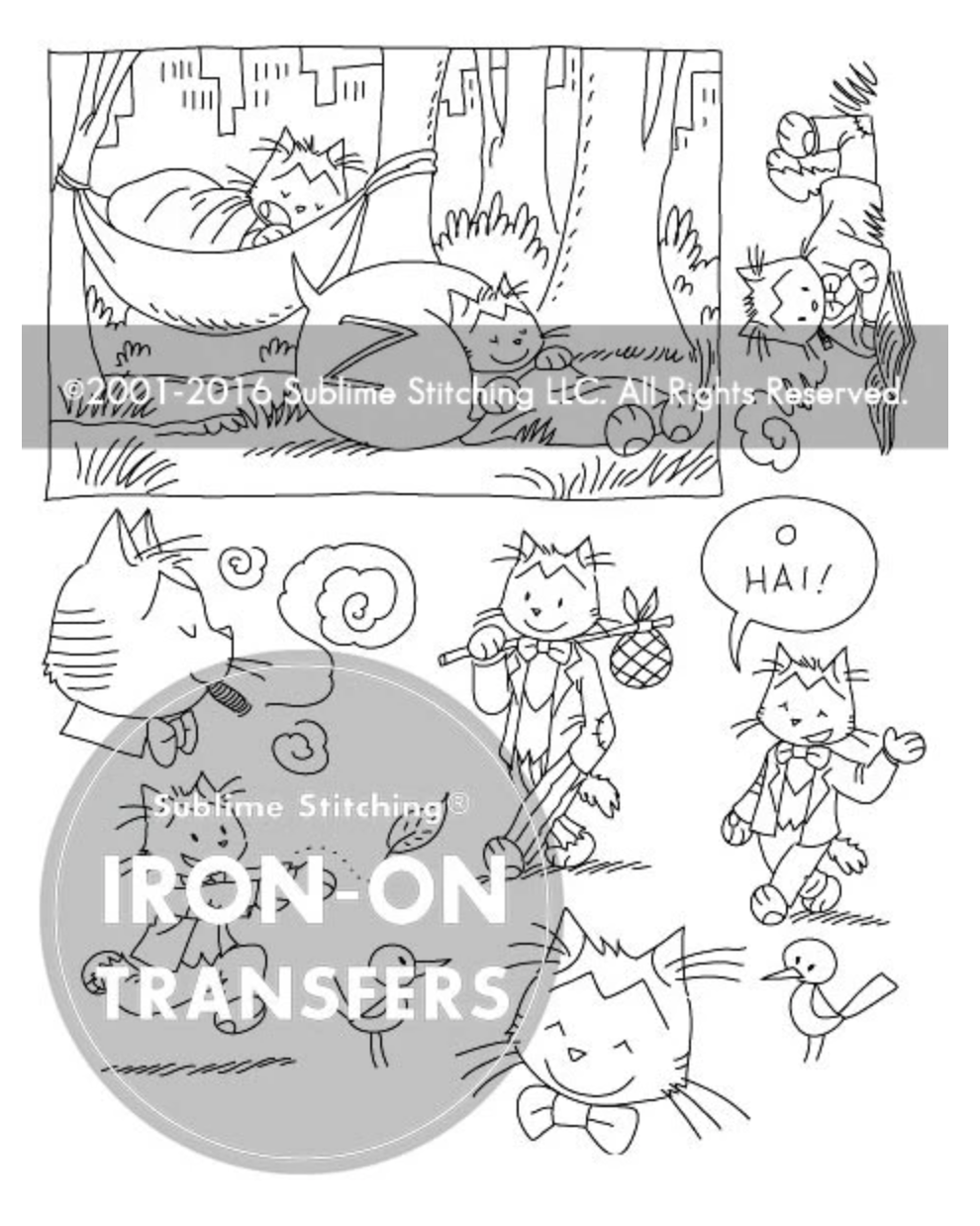 Catstellations Iron-On Embroidery Transfers – Crafty Wonderland