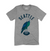 T-shirt that says Seattle and has a hawk carrying a football depicted on it. 