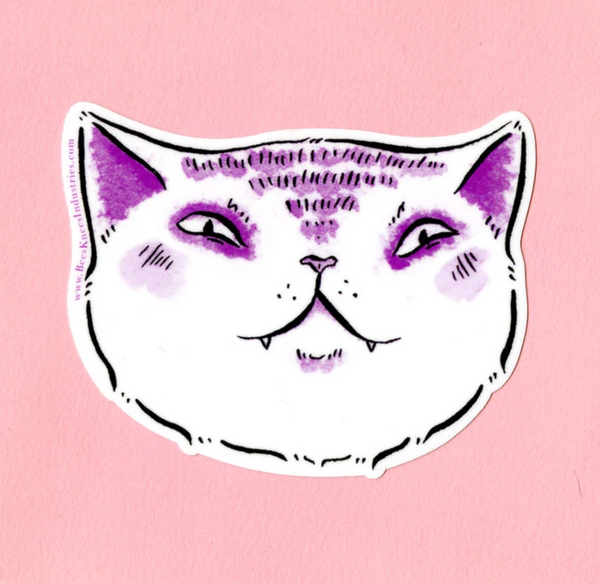 Sticker - Smug Expressive Cat - Monster
