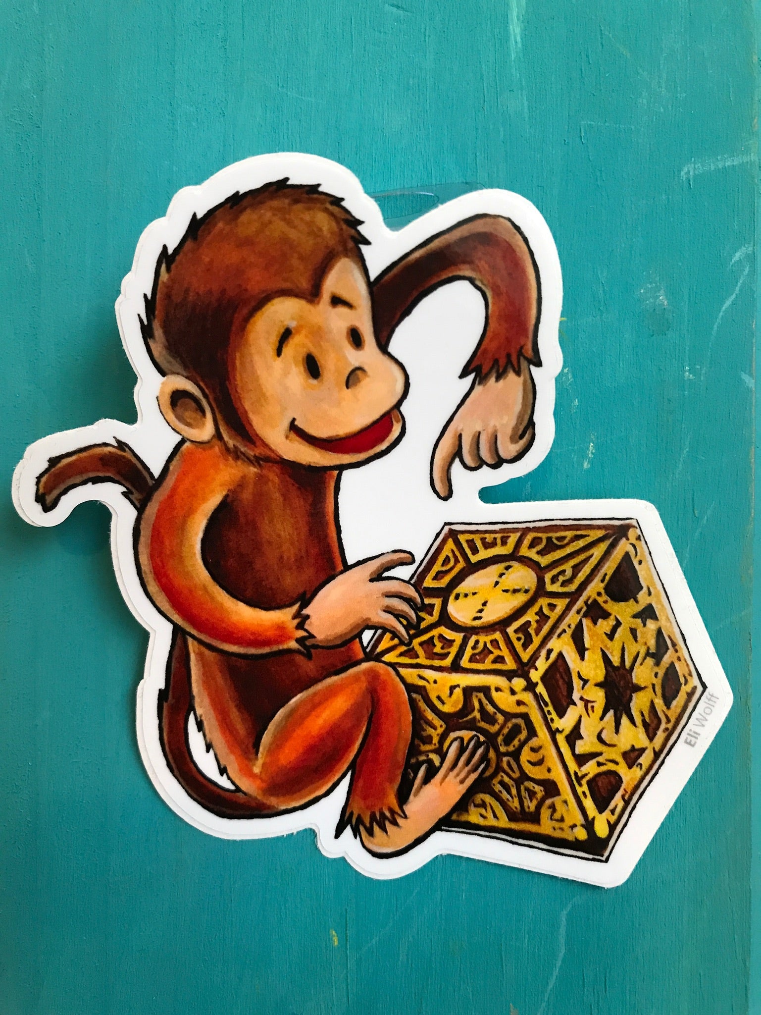 Sticker - Monkey Puzzle Box