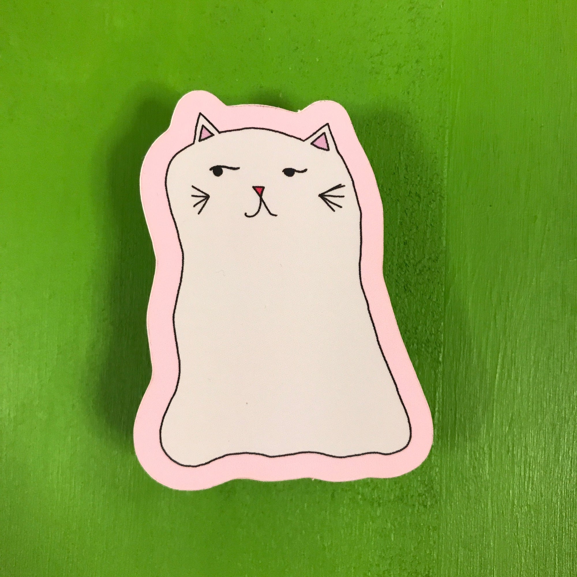Die Cut Sticker: Ghost Kitty - Pack of 5