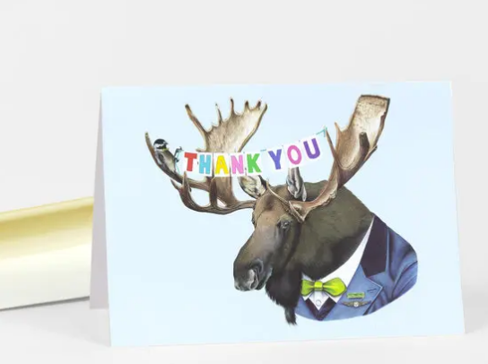 Card - Thank You Moose