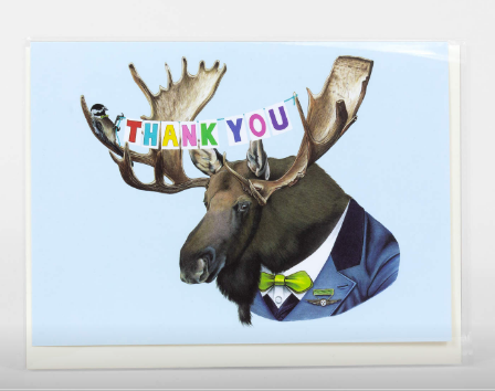 Card - Thank You Moose