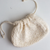 DIY - Trellis Stitch Drawstring Bag Knit Kit - Blush with Needles