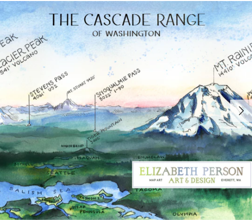 Board Mounted - 24x8 Cascade Range