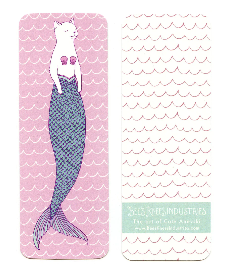 Bookmark - Purrmaid - White