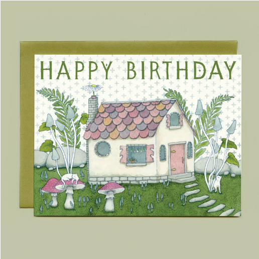 Card - Witch&#39;s Cottage Birthday