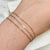 Surf Chain Anklet - sleek elongated oval chain ankle bracelet made to order - Foamy Wader