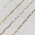 Surf Chain Bracelet - sleek elongated oval chain bracelet made to order - Foamy Wader