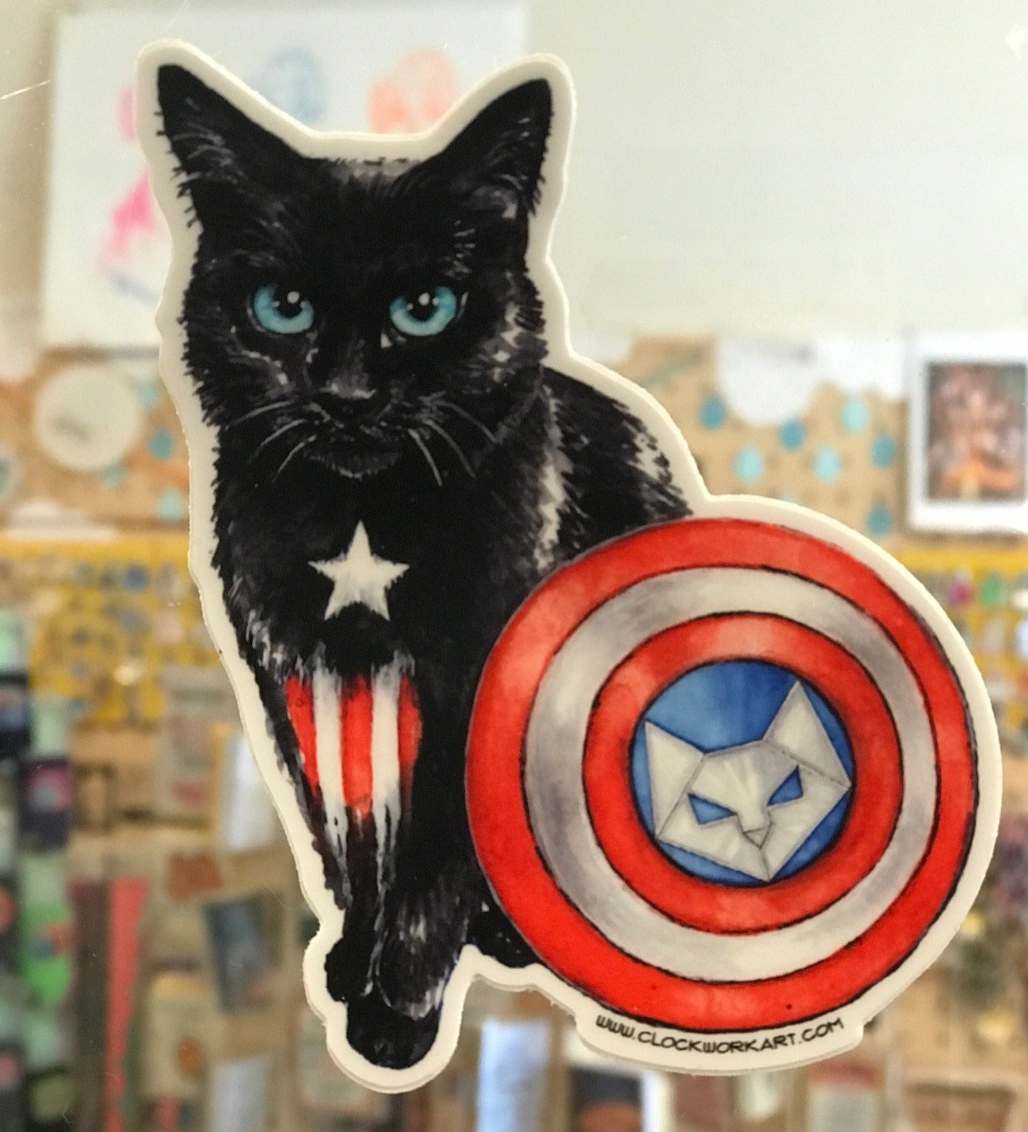 Sticker - Captain Amerikitten