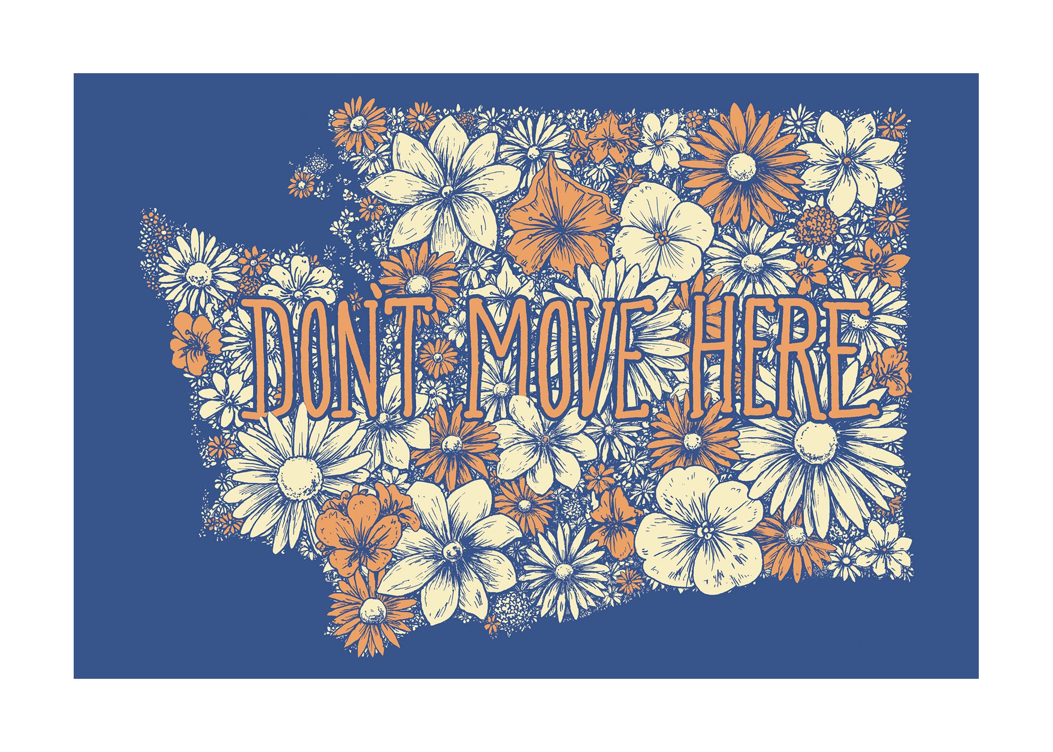 Postcard Don't Move Here Ten Pack Monster
