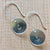 Anchor Earrings - handmade nautical anchor charm earrings in precious metals - Foamy Wader