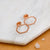 Buoy Stud Earrings - minimalist hammered nautical hexagon post earrings - Foamy Wader