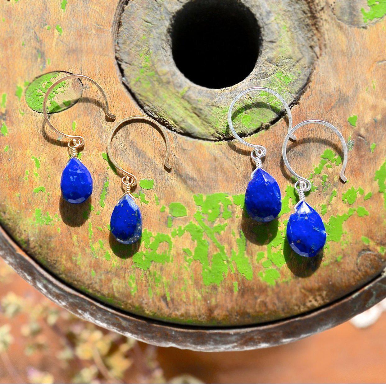 Cobalt blue clearance drop earrings