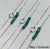 Sea Spray Earrings - modern dangle spike earrings with birthstones - Foamy Wader