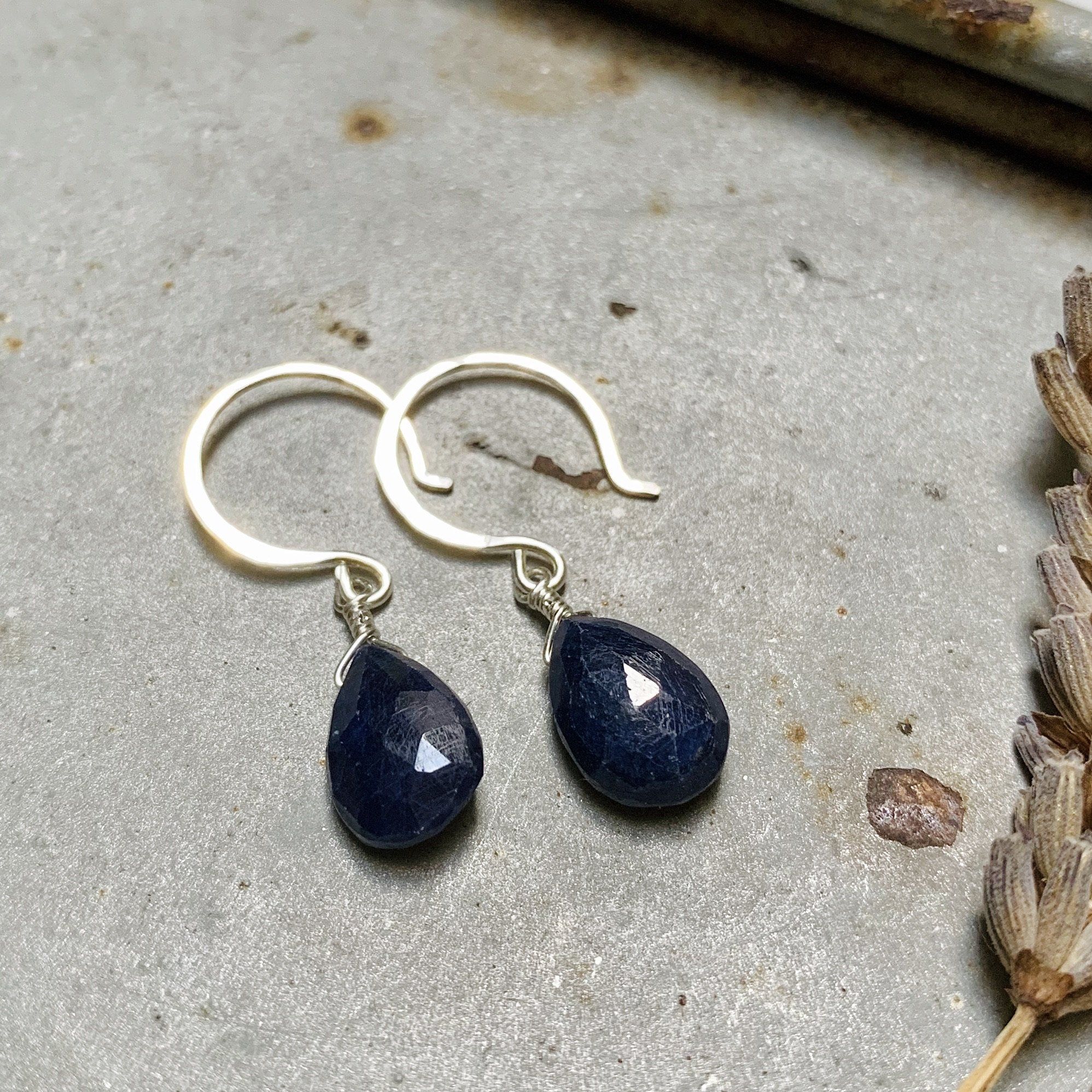 Murano Nazar Earrings ( Translucent Navy Blue ) – Mar and Ella