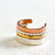 Sunrise Ear Cuff - handmade hammered wide stackable cuff earring - Foamy Wader